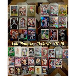 COLE HAMELS Set Philadelphia Phillies Lot of 41 Cards NM/Mint Collection Starter
